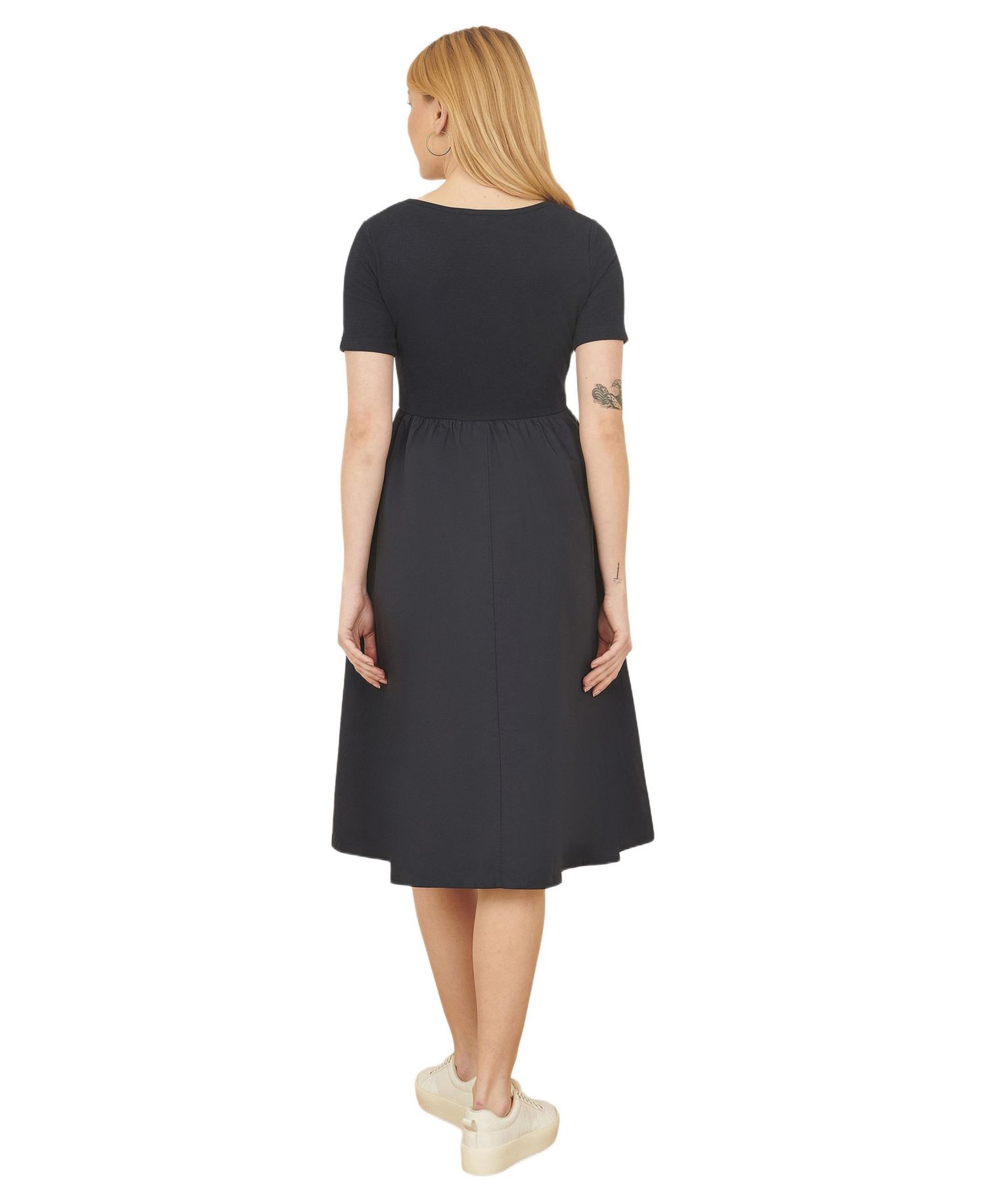 Women's Jersey Top And Cotton Midi Dress