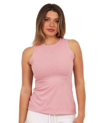 Women's Ribbed Knit Sleeveless Tank Top