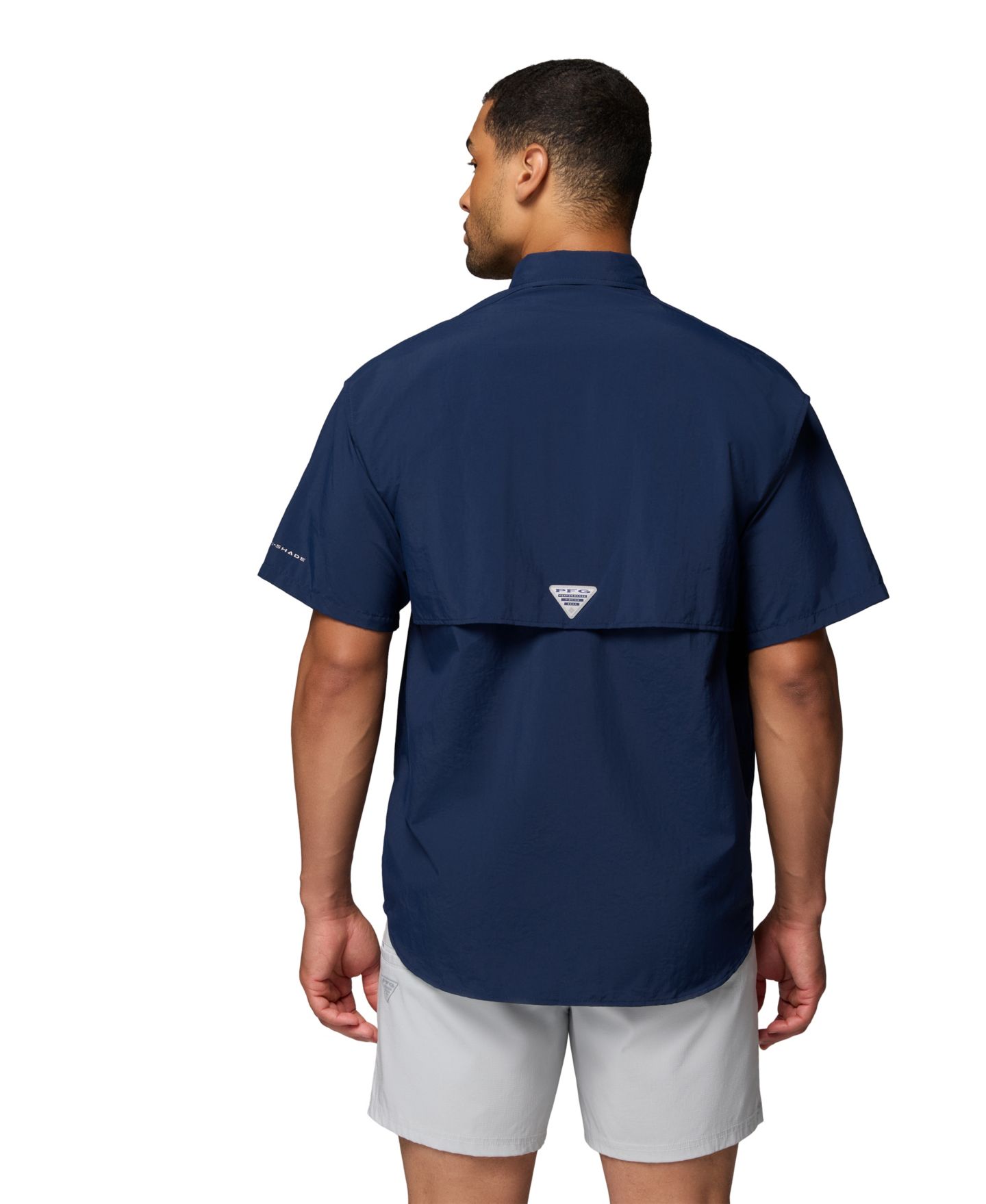 Мужская рубашка Columbia Bahama II Short-Sleeve, цвет: Тёмно-синий — фото 6