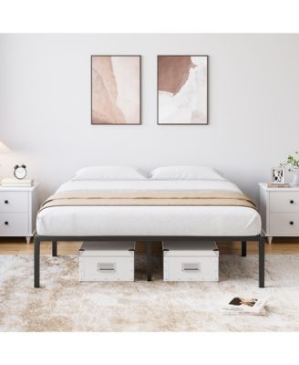 6INCH FULL Heavy Duty Metal Bed Frame - Platform Bed with Ample Under-Bed Storage, No Box Spring Needed, No Noise, Easy Assembly