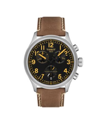 Men's Round Silver Stainless Steel Watch 42mm