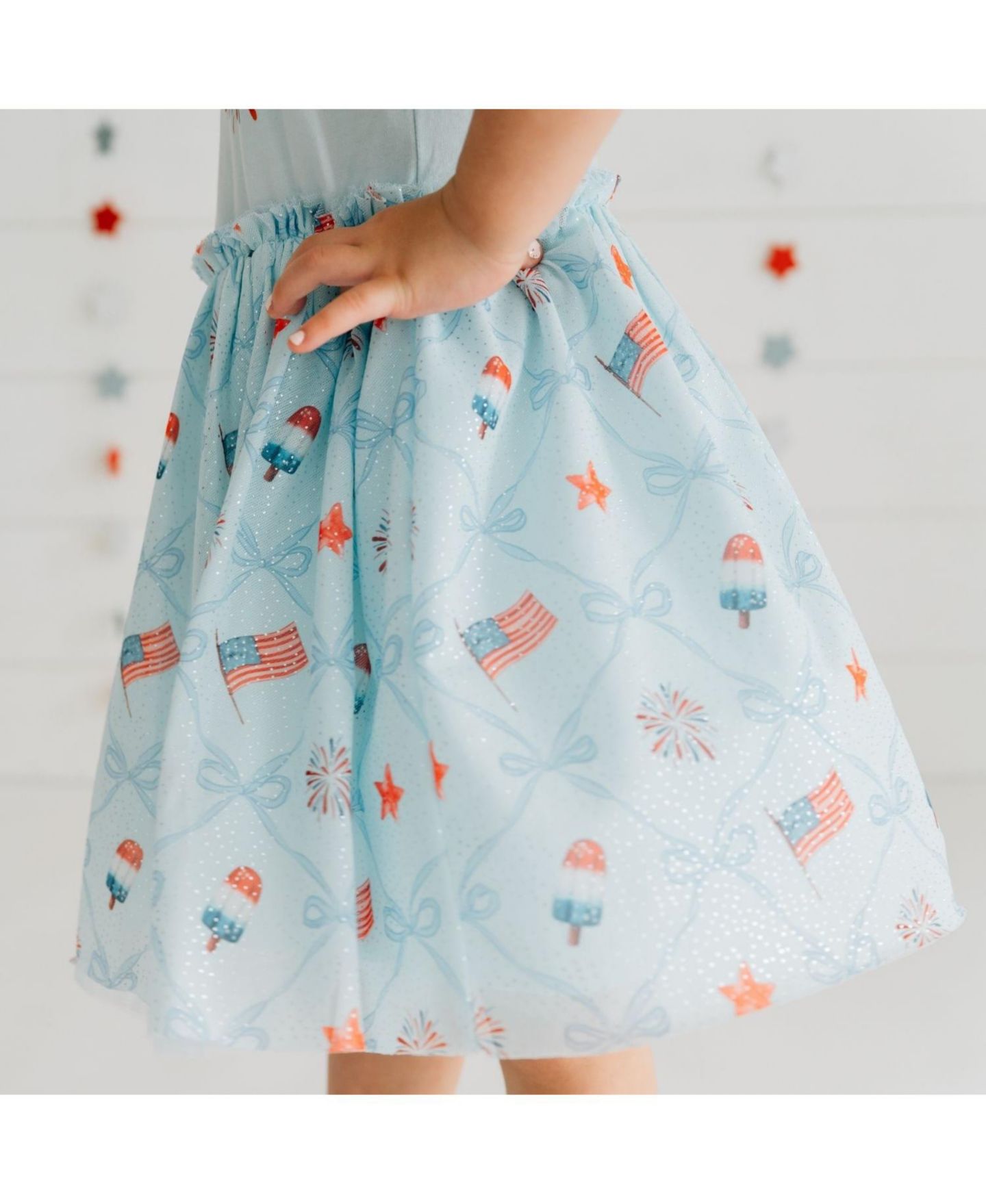 Платье Sweet Wink Patriotic Trellis Tank Tutu Dress для девочек — фото 4