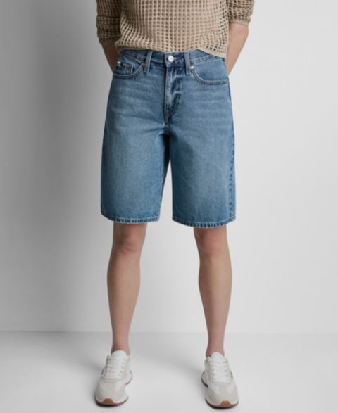 Женские шорты DKNY Jeans Mid-Rise Denim Bermuda, цвет: Oed - Crown Street
