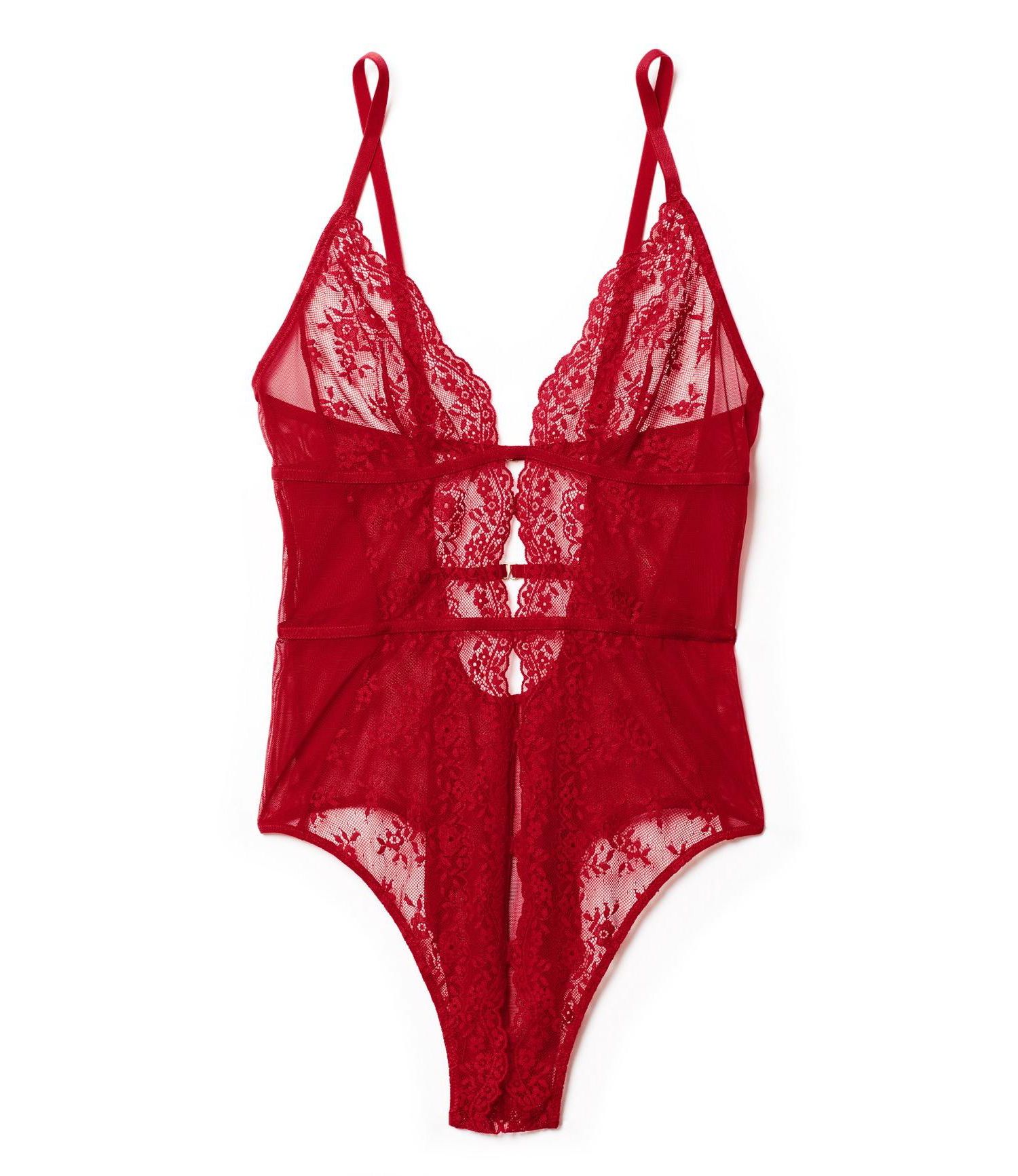 Women's Rosie Crotchless Bodysuit Lingerie