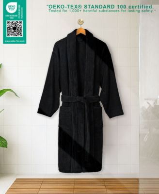 Unisex Luxury Hotel Spa Warm Shawl Collar Soft Plush Fleece Bath Robe