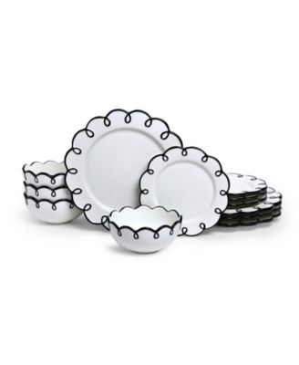 Splash of Cheers 12-Pc. Dinnerware Set, Service for 4