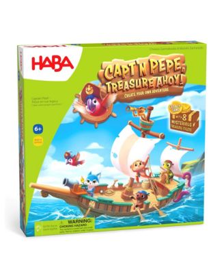 Capt'n Pepe: Treasure Ahoy - A Cooperative Pirate Board Game, Adventure and Treasure Hunt for Kids and Families, Legacy Game for Ages 6+