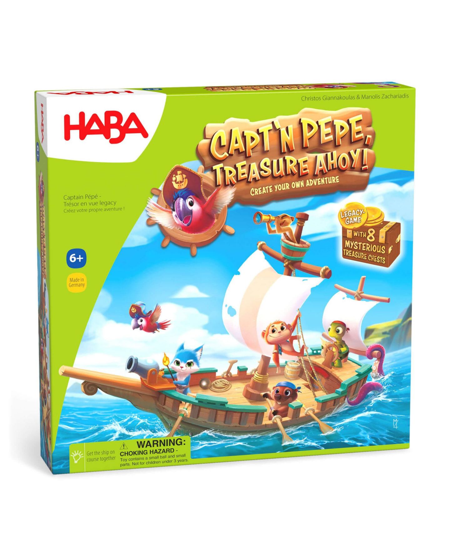 Настольная игра Haba Capt'n Pepe: Treasure Ahoy, от 6 лет — фото 1