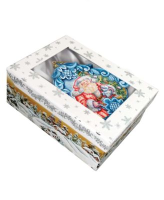 Hand Painted Gift Giving Pleasure Scenic Ornament