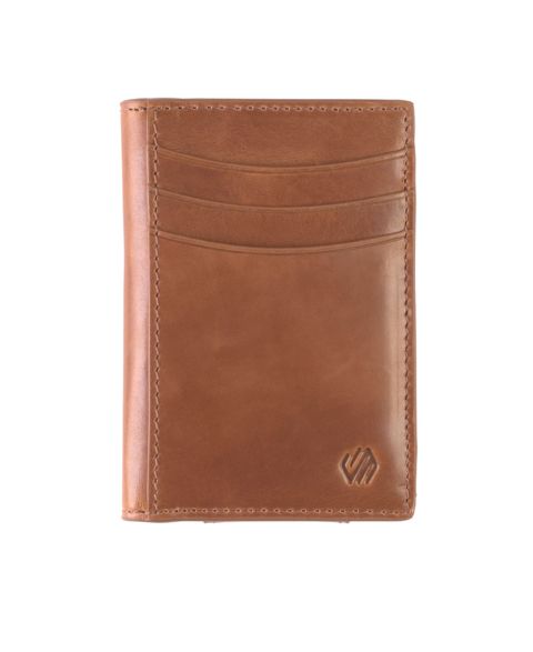 Johnston & Murphy Men's Hunter Glazed Magnetic Money Clip Wallet