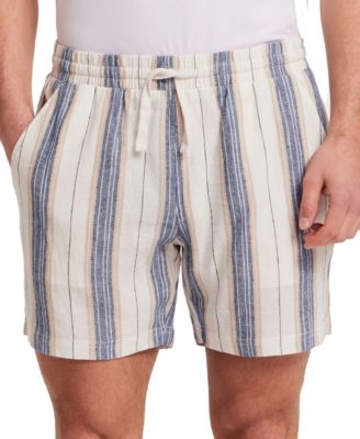 Men's Stripe Linen Blend 6" Shorts