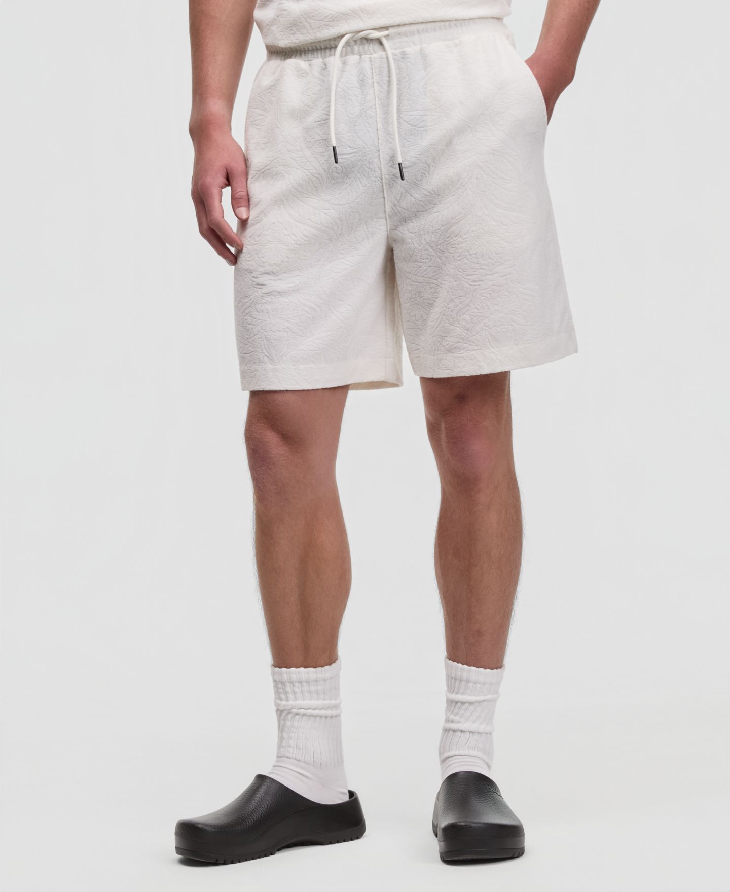 Мужские шорты Mode of One Jacquard Terry 7" Shorts, цвет: Натуральный — фото 1