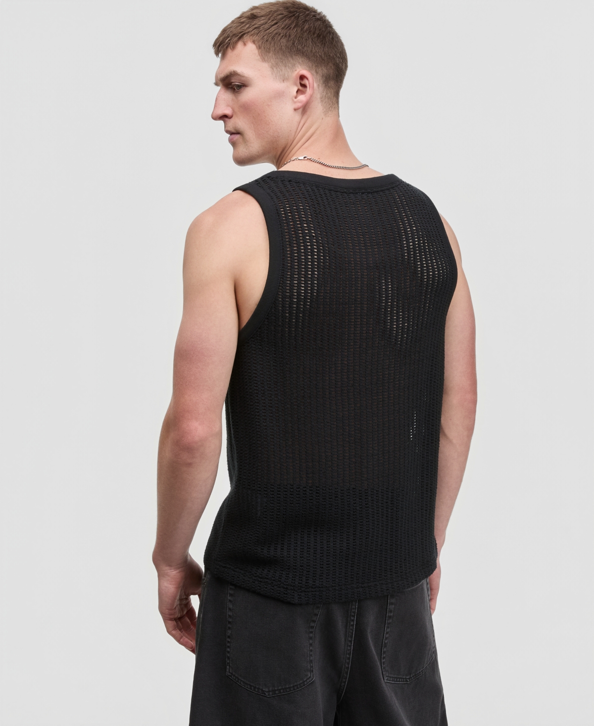 Mode of One Men's Mesh-Knit Crewneck Tank, Macy's Exclusive