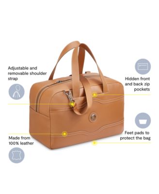 delsey paris chatelet soft air weekender travel duffel bag 2.0 - Leather including corner protectors for extra durability DELSEY Paris Chatelet Air 2.0,