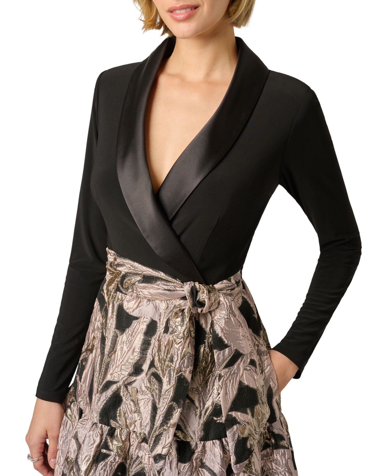 Women's V-Neck Midi Dress