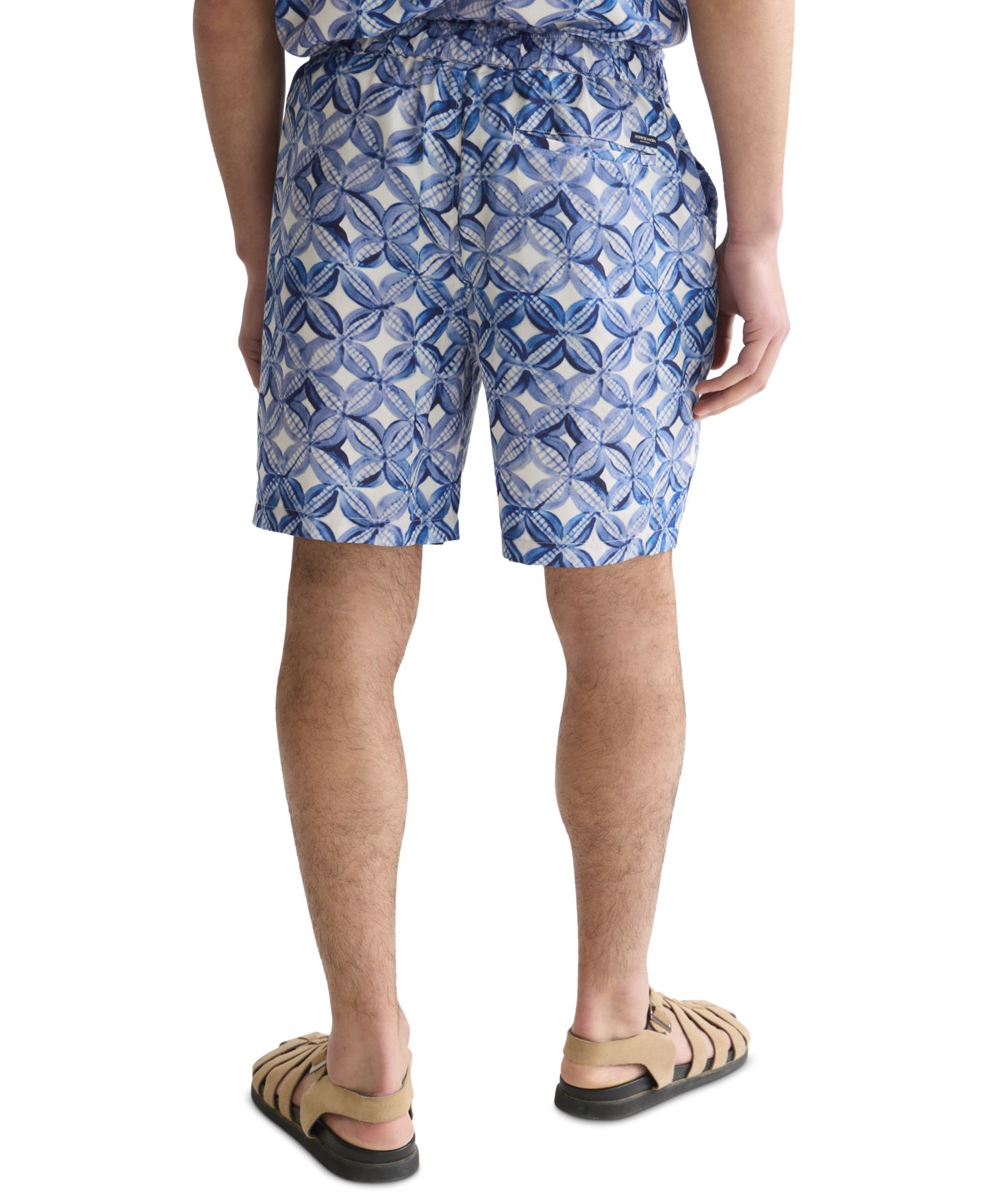 Мужские шорты SCOTCH & SODA Regular-Fit Printed, цвет: Синий — фото 4