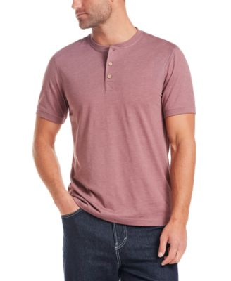 Men's Short-Sleeve Melange Henley Shirt