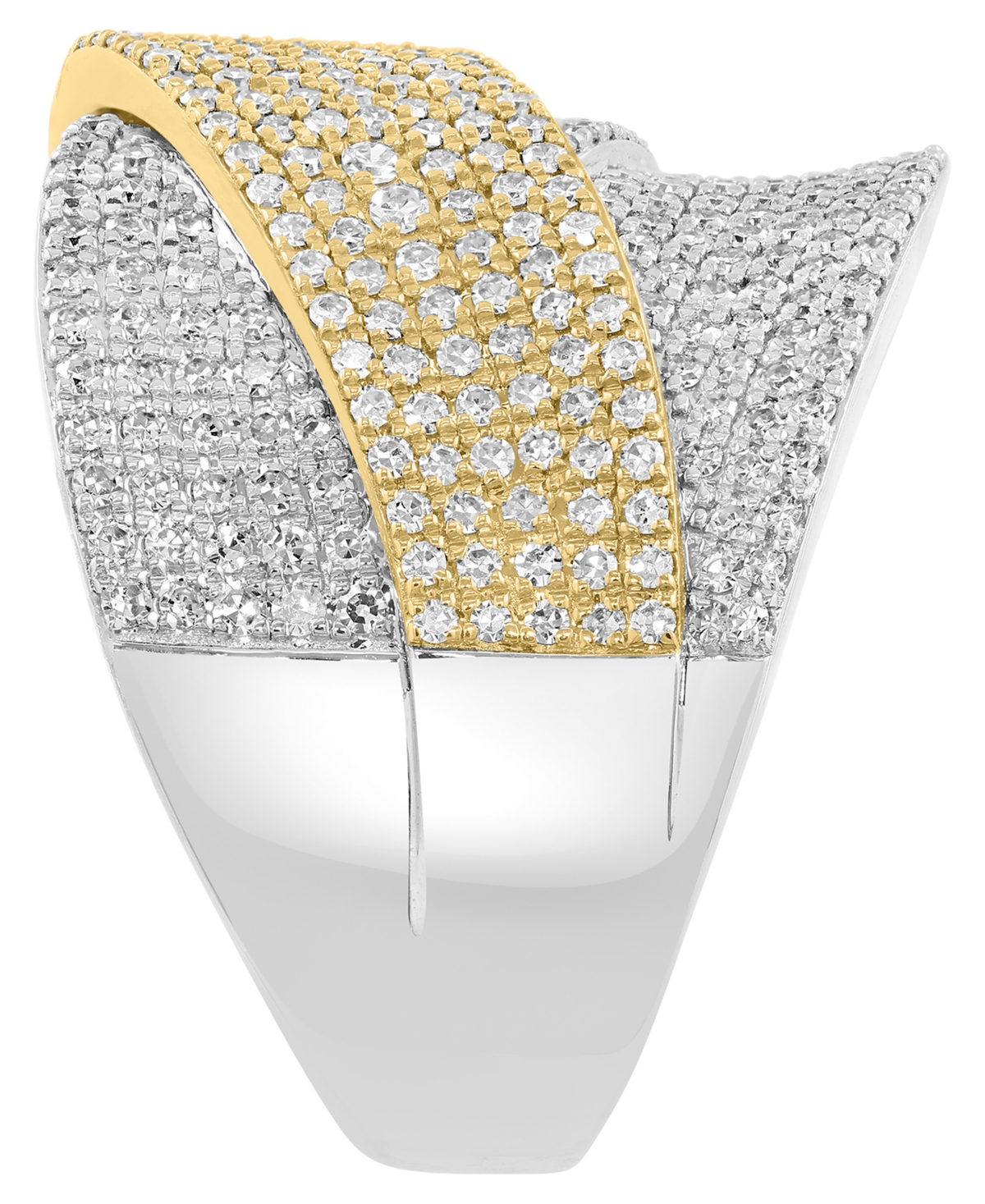 Effy Collection Diamond Ring (1-3/8 ct. t.w.) in 14k Two-Toned Gold