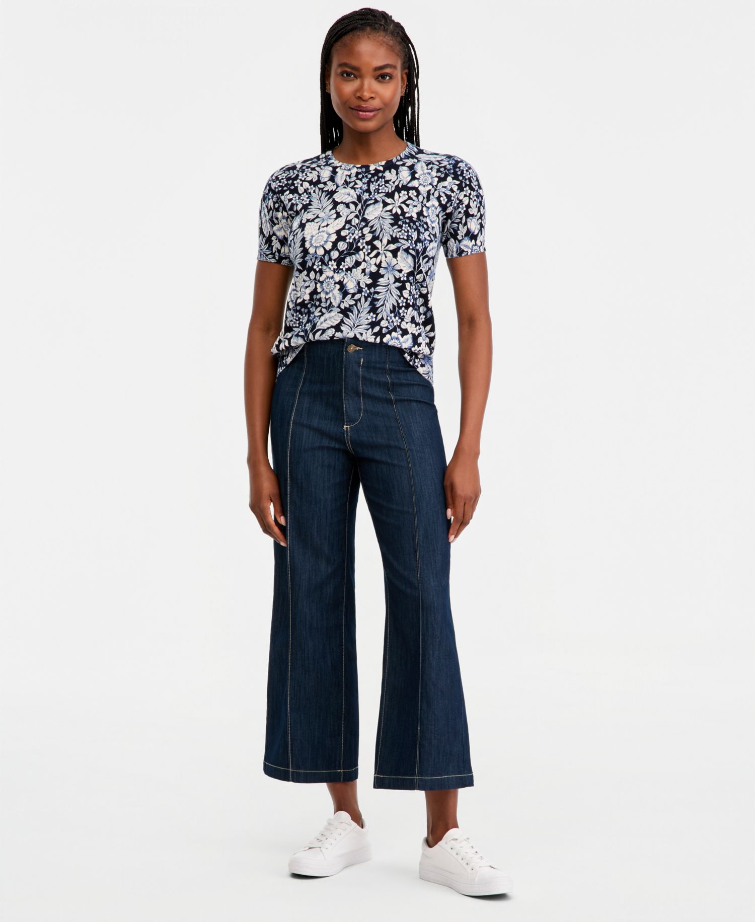 Women's No-Waistband Straight-Leg Jeans