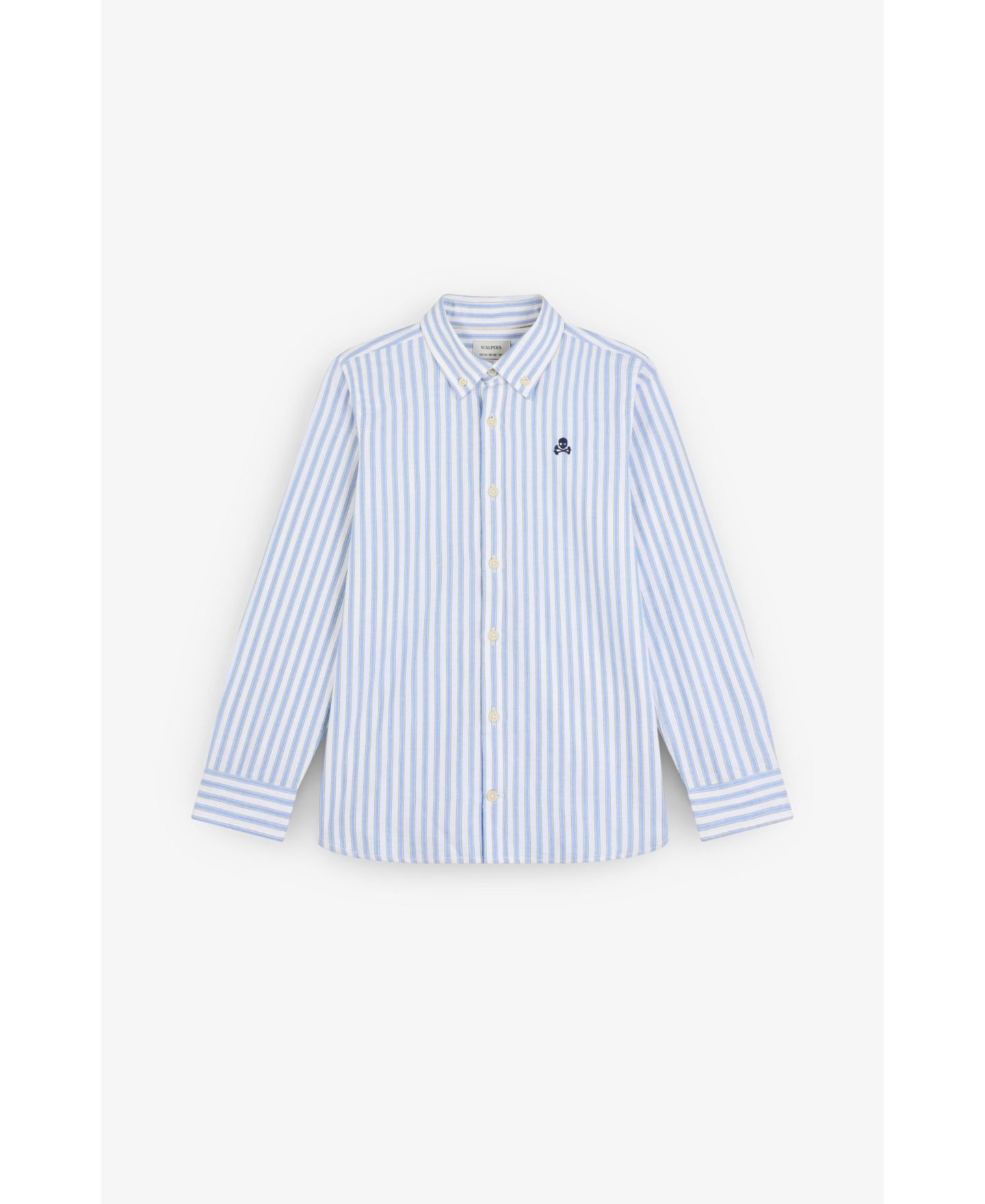 Детская рубашка Scalpers Bdretroshirt, цвет: Bluestripes — фото 1