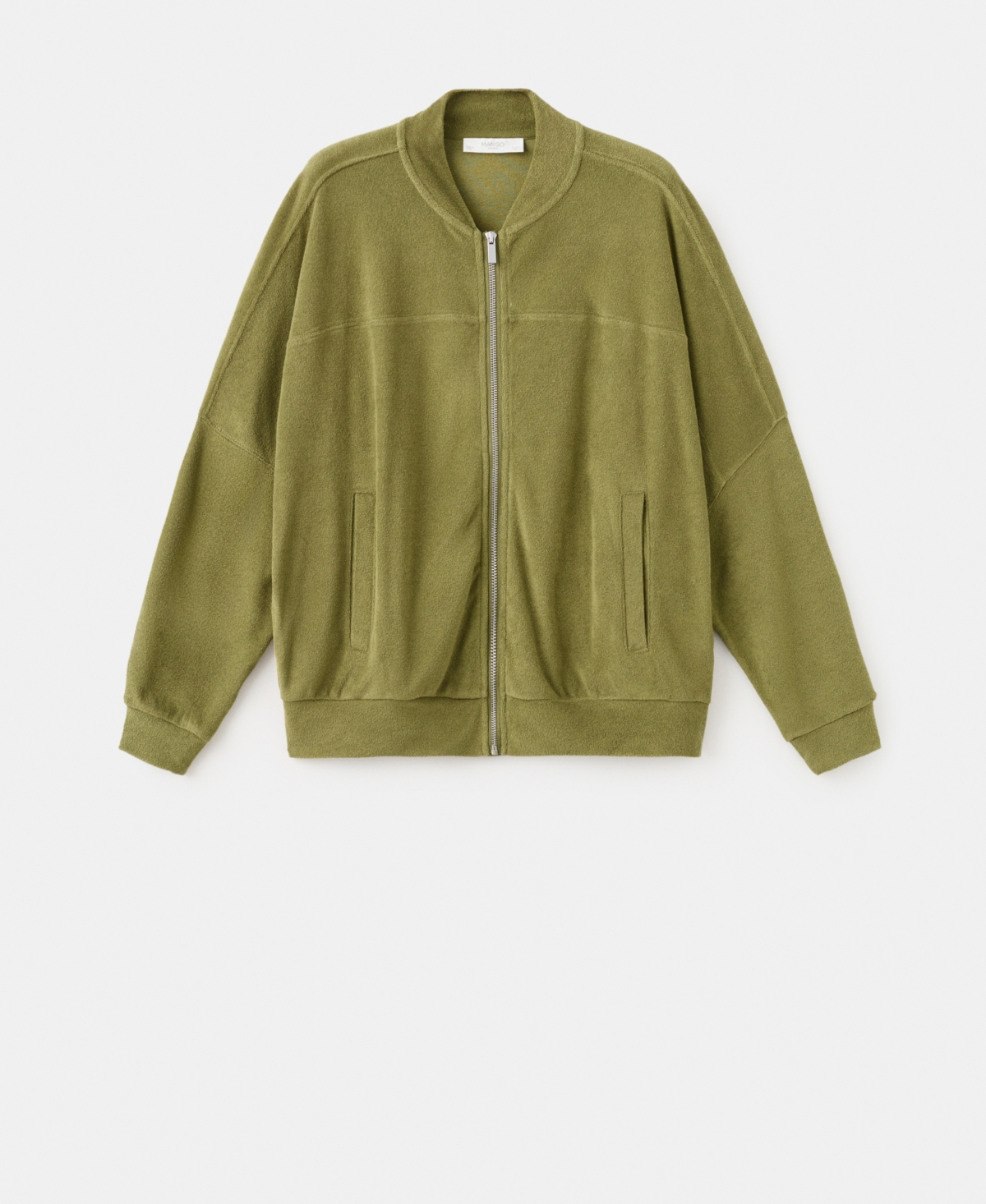 Mango Women's Terry Cotton Cardigan Sweater