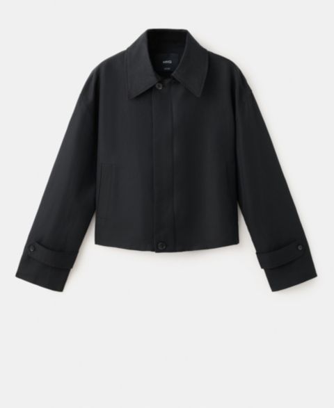 Женские куртки MANGO Zipper Cotton Jacket