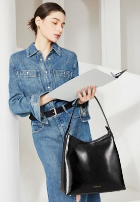 Carol Large Leather Shoulder Bag Victoria Hyde