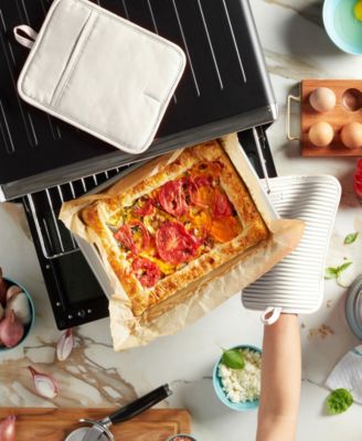 Ribbed Soft Silicone Pot Holder Set, 2 Piece