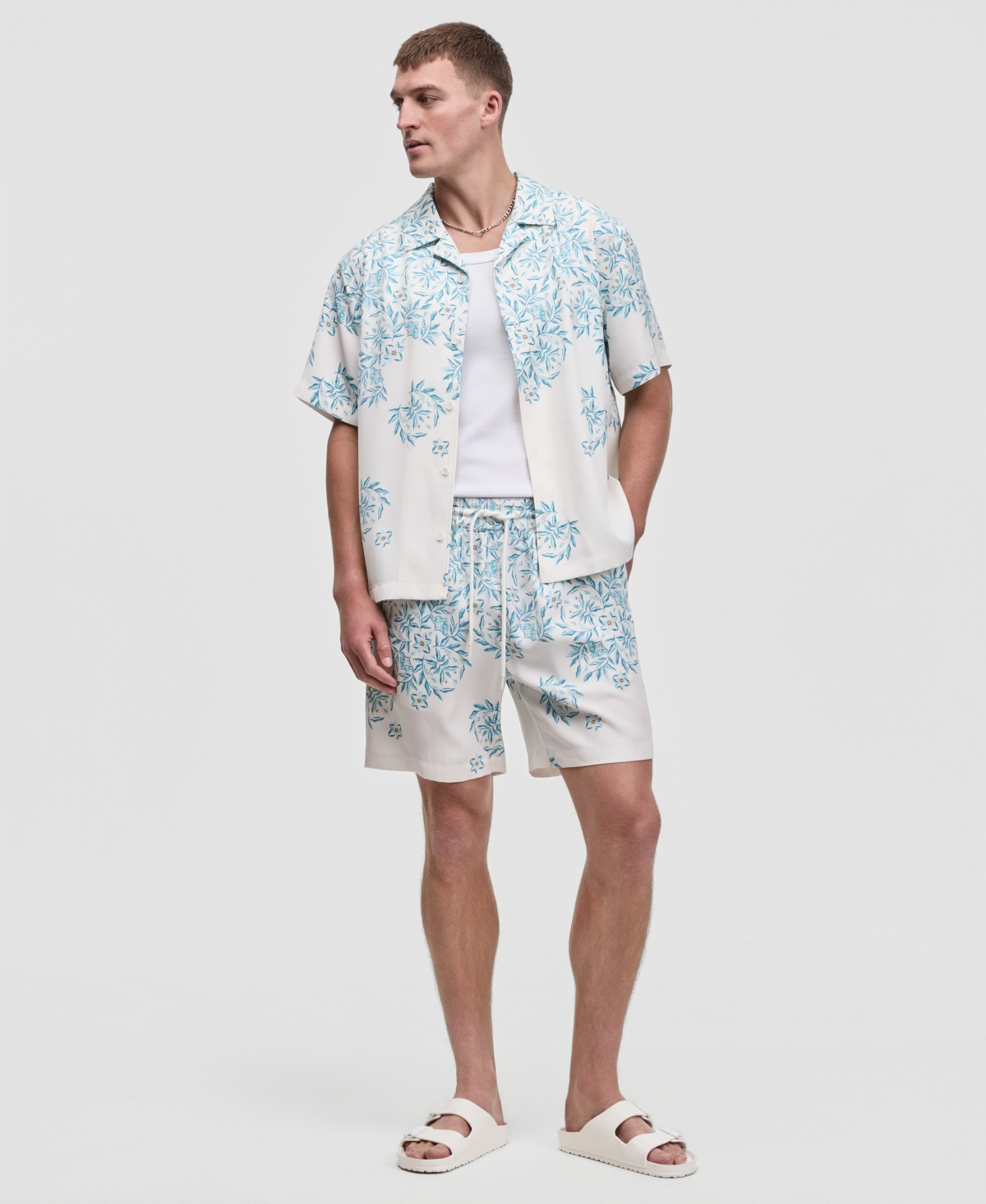 Mode of One Men's Kaleidoscope Tropical 6.5" Shorts, Macy's Exclusive