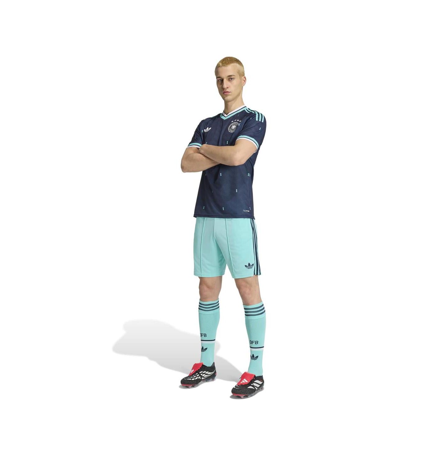 Мужские шорты adidas Turquoise Germany National Team 2026 Away Replica — фото 4