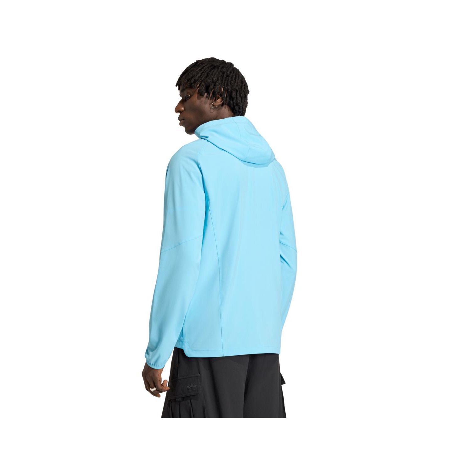 Men's Light Blue Minnesota United FC Tiro Travel Full-Zip Hooded Windbreaker Jacket