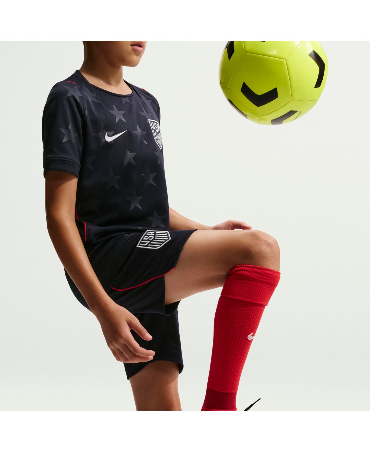 Big Boys and Girls Navy USMNT 2026 Away Stadium Replica Shorts