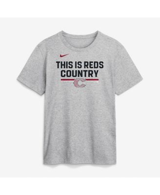 Men's Heather Gray Cincinnati Reds 2026 City Connect Stacked Team Phrase T-Shirt