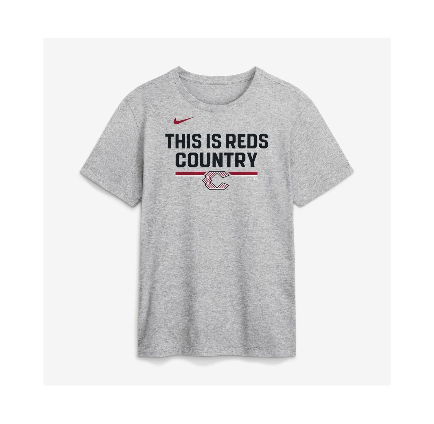 Men's Heather Gray Cincinnati Reds 2026 City Connect Stacked Team Phrase T-Shirt