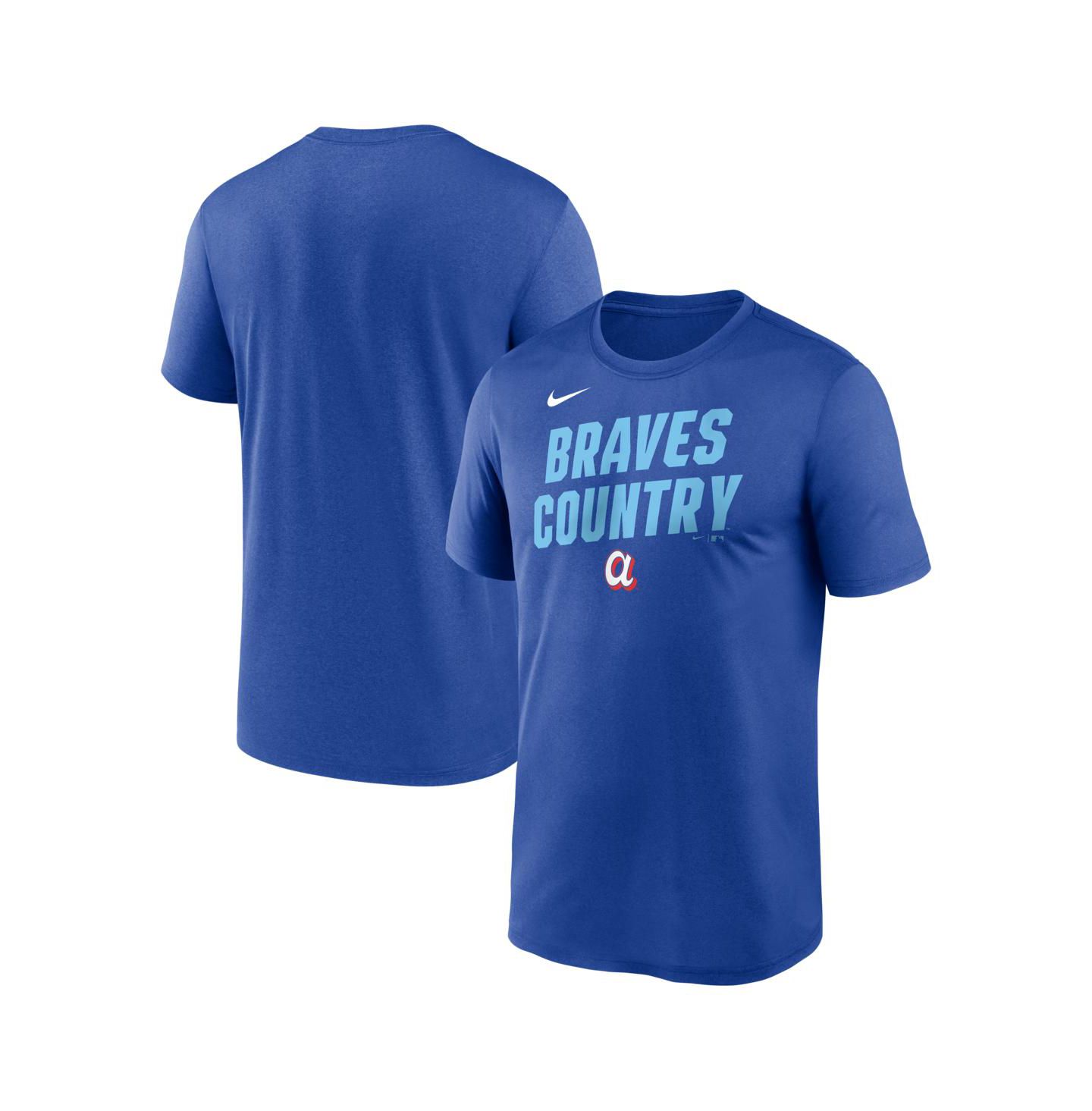Мужская футболка Nike Royal Atlanta Braves 2026 City Connect Team Phrase Script Dri-FIT — фото 1