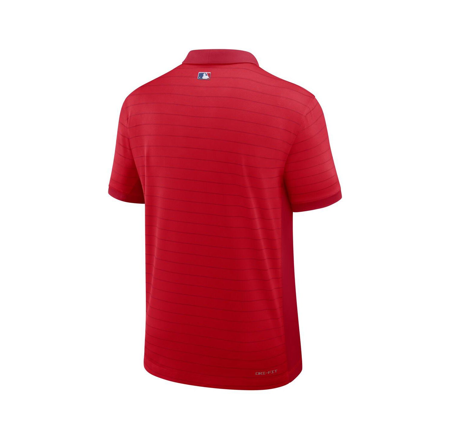 Men's Red Philadelphia Phillies Authentic Collection Striped Victory Dri-FIT Polo Shirt