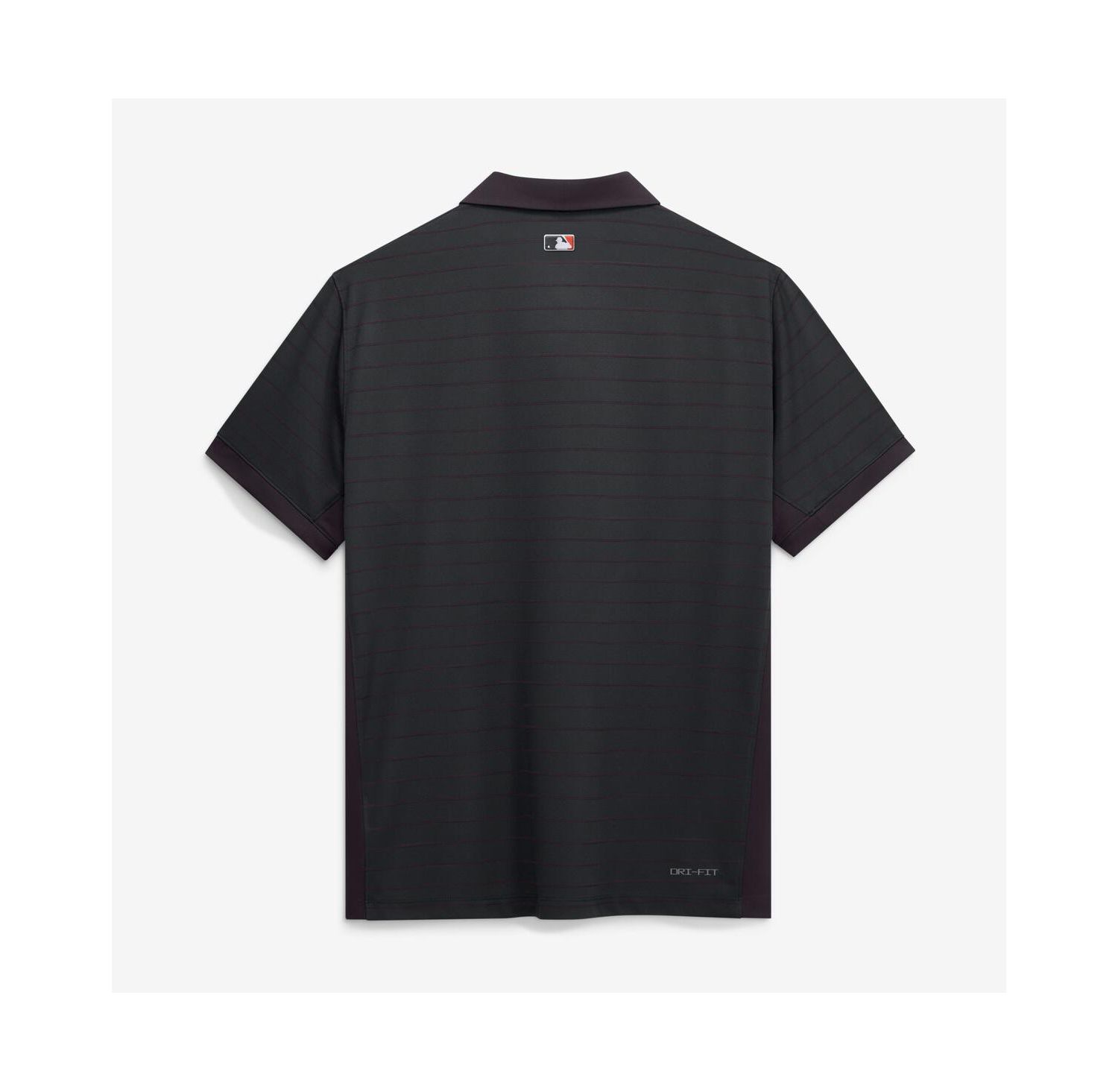 Men's Black Baltimore Orioles Authentic Collection Striped Victory Dri-FIT Polo Shirt