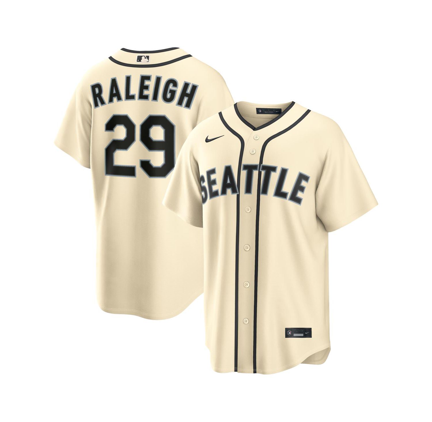 Men's Cal Raleigh Cream Seattle Mariners Alternate Replica Jersey