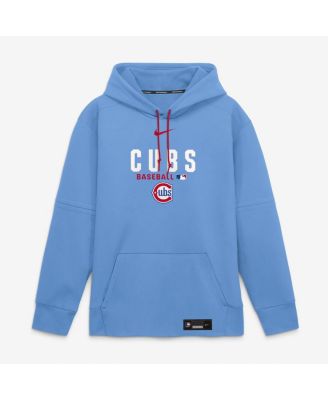 Men's Light Blue Chicago Cubs Authentic Collection Therma-FIT Hoodie