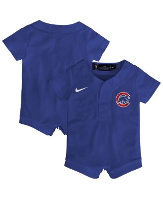 Baby Boys and Girls Royal Chicago Cubs Alternate Replica Romper Jersey