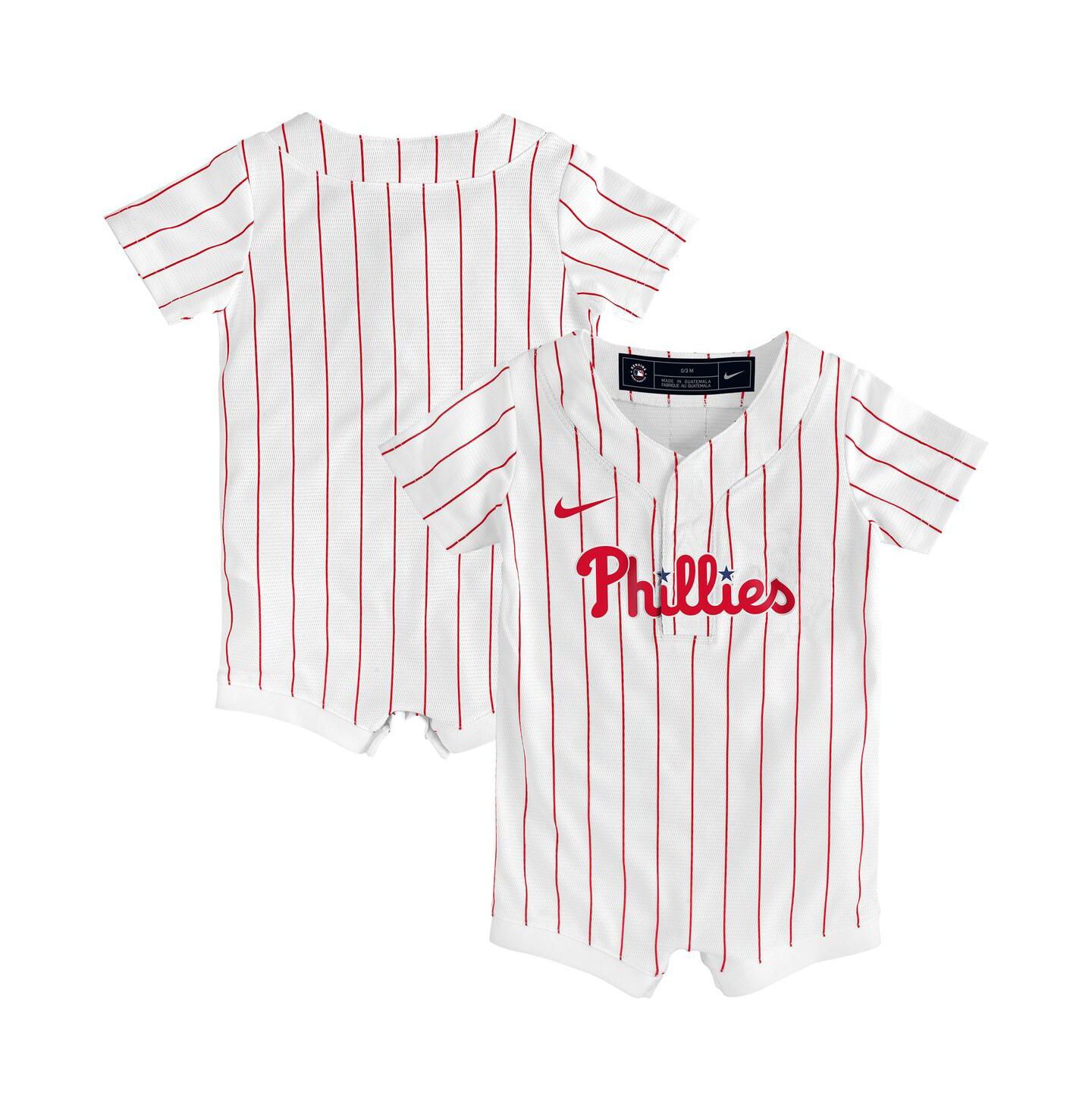 Комбинезон Nike White Philadelphia Phillies Home Replica Romper Jersey для малышей — фото 1