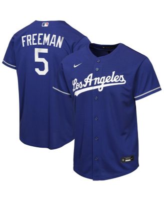 Big Boys and Girls Freddie Freeman Royal Los Angeles Dodgers Alternate Replica Jersey