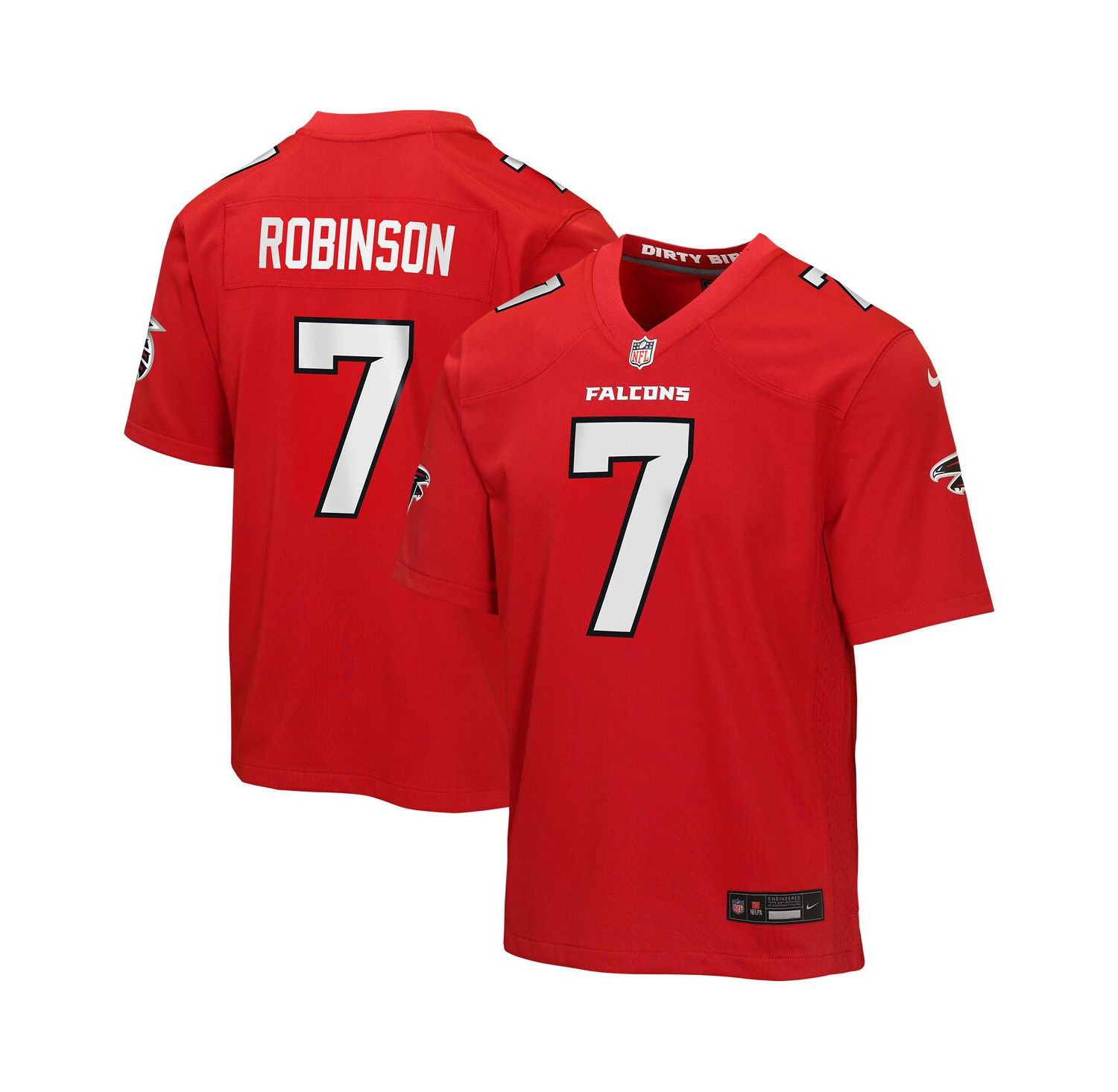 Big Boys and Girls Bijan Robinson Red Atlanta Falcons Game Jersey