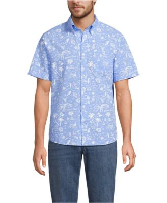 Men's Short Sleeve Seersucker Shirt