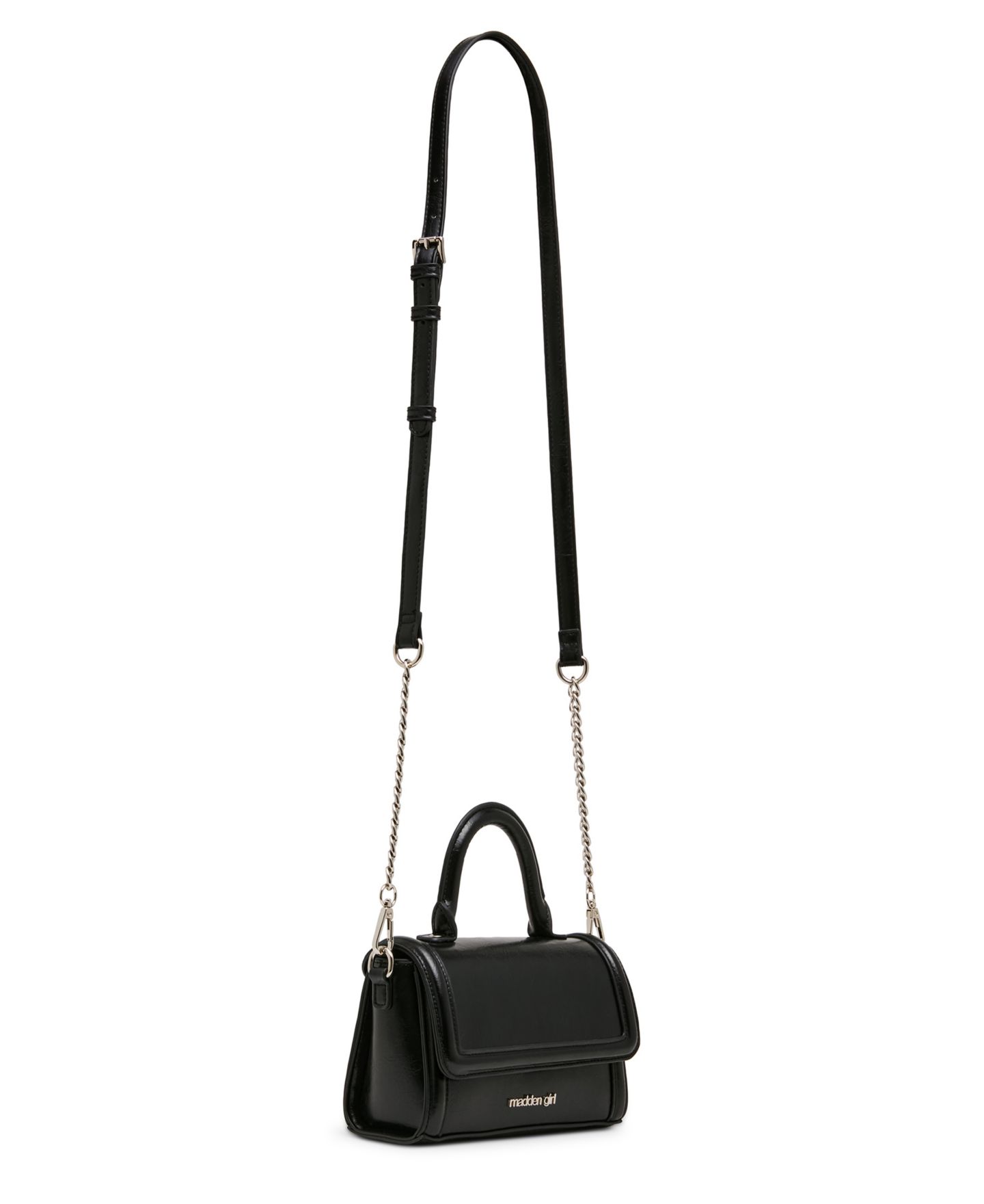 Женская сумка Madden Girl Davina Mini Top Handle Satchel Handbag, цвет: Чёрный — фото 3