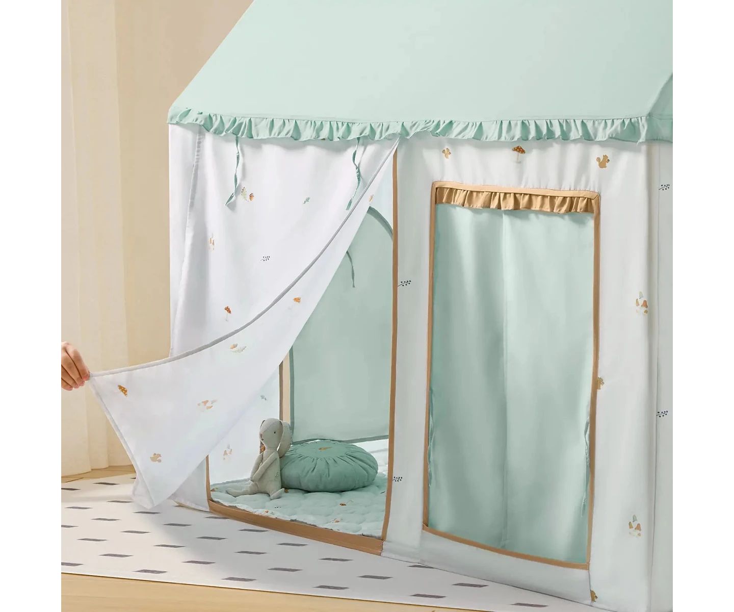 Детские игрушки Tiny Land Sweet Citrus Indoor Play Tent and Play Mat, 2-Piece Set, Ages 3+, цвет: Зелёный — фото 10