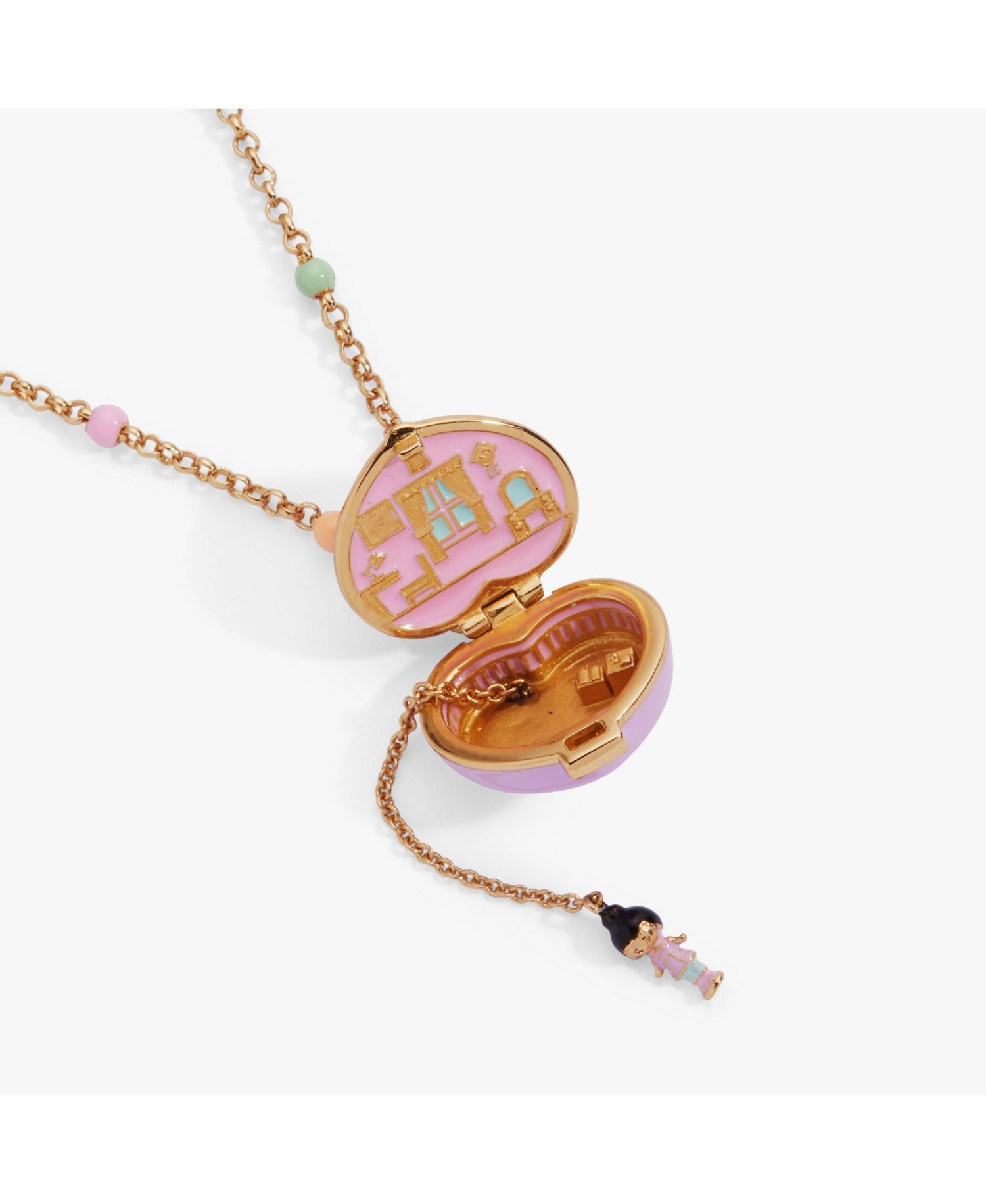 Polly Pocket House Locket Necklace