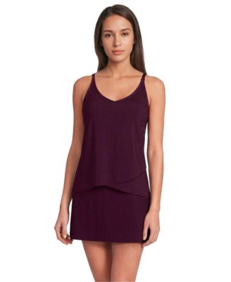 Women's Tulip Hem Tankini Top