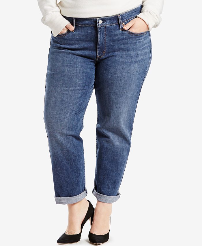 Levi's Plus Size Boyfriend Jeans & Reviews - Jeans - Plus Sizes - Macy's