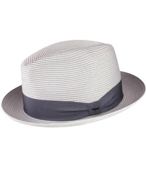 Мужские головные уборы Bailey 1922 Craig Braided Fedora, цвет: Серый